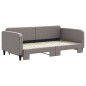 vidaXL Tagesbett Ausziehbar Taupe 100x200 cm Stoff vidaXL Tagesbett Ausziehbar Taupe 100x200 cm Stoff