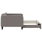 vidaXL Tagesbett Ausziehbar Taupe 100x200 cm Stoff vidaXL Tagesbett Ausziehbar Taupe 100x200 cm Stoff