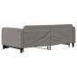 vidaXL Tagesbett Ausziehbar Taupe 100x200 cm Stoff vidaXL Tagesbett Ausziehbar Taupe 100x200 cm Stoff