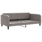 vidaXL Tagesbett Ausziehbar Taupe 100x200 cm Stoff vidaXL Tagesbett Ausziehbar Taupe 100x200 cm Stoff