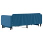 vidaXL Tagesbett Ausziehbar Blau 80x200 cm Samt