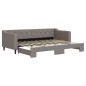 vidaXL Tagesbett Ausziehbar Taupe 80x200 cm Stoff vidaXL Tagesbett Ausziehbar Taupe 80x200 cm Stoff