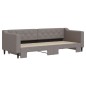 vidaXL Tagesbett Ausziehbar Taupe 80x200 cm Stoff vidaXL Tagesbett Ausziehbar Taupe 80x200 cm Stoff