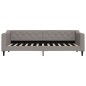 vidaXL Tagesbett Ausziehbar Taupe 80x200 cm Stoff vidaXL Tagesbett Ausziehbar Taupe 80x200 cm Stoff