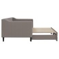 vidaXL Tagesbett Ausziehbar Taupe 80x200 cm Stoff vidaXL Tagesbett Ausziehbar Taupe 80x200 cm Stoff
