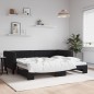 vidaXL Tagesbett Ausziehbar Schwarz 90x200 cm Samt vidaXL Tagesbett Ausziehbar Schwarz 90x200 cm Samt