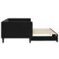 vidaXL Tagesbett Ausziehbar Schwarz 90x200 cm Samt vidaXL Tagesbett Ausziehbar Schwarz 90x200 cm Samt