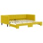 vidaXL Tagesbett Ausziehbar Gelb 90x200 cm Samt vidaXL Tagesbett Ausziehbar Gelb 90x200 cm Samt