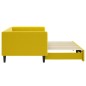 vidaXL Tagesbett Ausziehbar Gelb 90x200 cm Samt vidaXL Tagesbett Ausziehbar Gelb 90x200 cm Samt