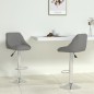 Barhocker 2 Stk. Grau Kunstleder Barhocker 2 Stk. Grau Kunstleder