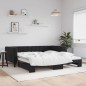 vidaXL Tagesbett Ausziehbar Schwarz 100x200 cm Samt vidaXL Tagesbett Ausziehbar Schwarz 100x200 cm Samt