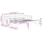 vidaXL Tagesbett Ausziehbar Schwarz 90x190 cm Samt vidaXL Tagesbett Ausziehbar Schwarz 90x190 cm Samt