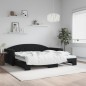 vidaXL Tagesbett Ausziehbar Schwarz 100x200 cm Samt vidaXL Tagesbett Ausziehbar Schwarz 100x200 cm Samt