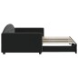 vidaXL Tagesbett Ausziehbar Schwarz 100x200 cm Samt vidaXL Tagesbett Ausziehbar Schwarz 100x200 cm Samt