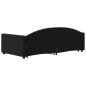 vidaXL Tagesbett Ausziehbar Schwarz 100x200 cm Samt vidaXL Tagesbett Ausziehbar Schwarz 100x200 cm Samt