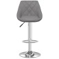 Barhocker 2 Stk. Grau Kunstleder Barhocker 2 Stk. Grau Kunstleder