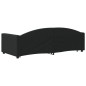 vidaXL Tagesbett Ausziehbar Schwarz 90x200 cm Stoff vidaXL Tagesbett Ausziehbar Schwarz 90x200 cm Stoff