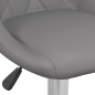 Barhocker 2 Stk. Grau Kunstleder Barhocker 2 Stk. Grau Kunstleder
