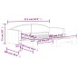 vidaXL Tagesbett Ausziehbar Schwarz 90x190 cm Stoff vidaXL Tagesbett Ausziehbar Schwarz 90x190 cm Stoff