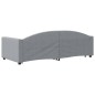 vidaXL Tagesbett Ausziehbar Hellgrau 90x200 cm Stoff vidaXL Tagesbett Ausziehbar Hellgrau 90x200 cm Stoff