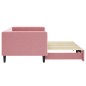 vidaXL Tagesbett Ausziehbar Rosa 90x200 cm Samt vidaXL Tagesbett Ausziehbar Rosa 90x200 cm Samt