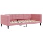 vidaXL Tagesbett Ausziehbar Rosa 90x200 cm Samt vidaXL Tagesbett Ausziehbar Rosa 90x200 cm Samt