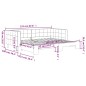 vidaXL Tagesbett Ausziehbar Rosa 90x200 cm Samt vidaXL Tagesbett Ausziehbar Rosa 90x200 cm Samt