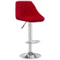 Barhocker 2 Stk. Weinrot Samt Barhocker 2 Stk. Weinrot Samt