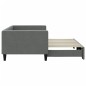 vidaXL Tagesbett Ausziehbar Dunkelgrau 90x200 cm Stoff vidaXL Tagesbett Ausziehbar Dunkelgrau 90x200 cm Stoff