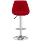 Barhocker 2 Stk. Weinrot Samt Barhocker 2 Stk. Weinrot Samt