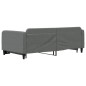 vidaXL Tagesbett Ausziehbar Dunkelgrau 100x200 cm Stoff vidaXL Tagesbett Ausziehbar Dunkelgrau 100x200 cm Stoff