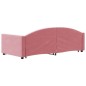 vidaXL Tagesbett Ausziehbar Rosa 90x200 cm Samt vidaXL Tagesbett Ausziehbar Rosa 90x200 cm Samt