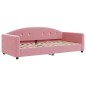 vidaXL Tagesbett Ausziehbar Rosa 90x200 cm Samt vidaXL Tagesbett Ausziehbar Rosa 90x200 cm Samt
