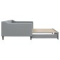 vidaXL Tagesbett Ausziehbar Hellgrau 100x200 cm Stoff vidaXL Tagesbett Ausziehbar Hellgrau 100x200 cm Stoff