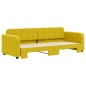 vidaXL Tagesbett Ausziehbar Gelb 80x200 cm Samt vidaXL Tagesbett Ausziehbar Gelb 80x200 cm Samt