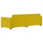 vidaXL Tagesbett Ausziehbar Gelb 80x200 cm Samt vidaXL Tagesbett Ausziehbar Gelb 80x200 cm Samt