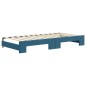 vidaXL Tagesbett Ausziehbar Blau 90x200 cm Samt vidaXL Tagesbett Ausziehbar Blau 90x200 cm Samt