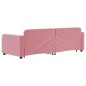 vidaXL Tagesbett Ausziehbar Rosa 80x200 cm Samt vidaXL Tagesbett Ausziehbar Rosa 80x200 cm Samt