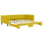 vidaXL Tagesbett Ausziehbar Gelb 100x200 cm Samt vidaXL Tagesbett Ausziehbar Gelb 100x200 cm Samt