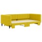 vidaXL Tagesbett Ausziehbar Gelb 100x200 cm Samt vidaXL Tagesbett Ausziehbar Gelb 100x200 cm Samt