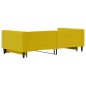 vidaXL Tagesbett Ausziehbar Gelb 100x200 cm Samt vidaXL Tagesbett Ausziehbar Gelb 100x200 cm Samt