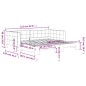vidaXL Tagesbett Ausziehbar Gelb 100x200 cm Samt vidaXL Tagesbett Ausziehbar Gelb 100x200 cm Samt