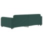 vidaXL Tagesbett Ausziehbar Dunkelgrün 100x200 cm Samt vidaXL Tagesbett Ausziehbar Dunkelgrün 100x200 cm Samt