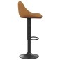 Barhocker 2 Stk. Braun Samt Barhocker 2 Stk. Braun Samt