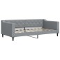 vidaXL Tagesbett Ausziehbar Hellgrau 90x190 cm Stoff vidaXL Tagesbett Ausziehbar Hellgrau 90x190 cm Stoff