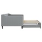 vidaXL Tagesbett Ausziehbar Hellgrau 90x190 cm Stoff vidaXL Tagesbett Ausziehbar Hellgrau 90x190 cm Stoff