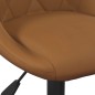 Barhocker 2 Stk. Braun Samt Barhocker 2 Stk. Braun Samt