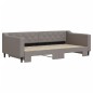 vidaXL Tagesbett Ausziehbar Taupe 100x200 cm Stoff vidaXL Tagesbett Ausziehbar Taupe 100x200 cm Stoff
