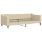 vidaXL Tagesbett Ausziehbar Creme 80x200 cm Stoff vidaXL Tagesbett Ausziehbar Creme 80x200 cm Stoff