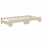 vidaXL Tagesbett Ausziehbar Creme 80x200 cm Stoff vidaXL Tagesbett Ausziehbar Creme 80x200 cm Stoff